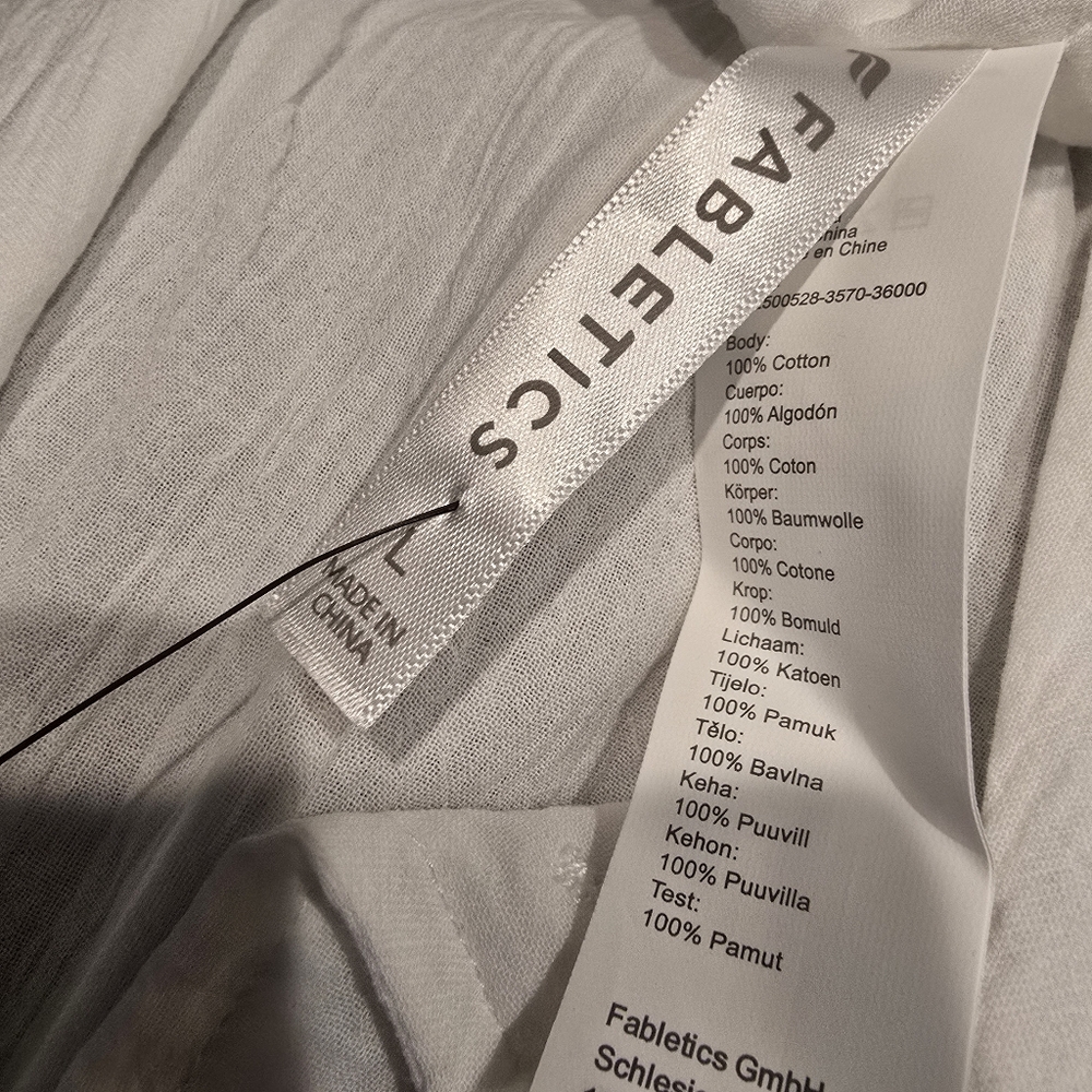 Fabletics Cotton Voile Short Onesie L - Picture 7 of 7